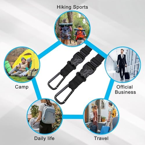 2 Pack Add a Bag Luggage Straps - Image 2