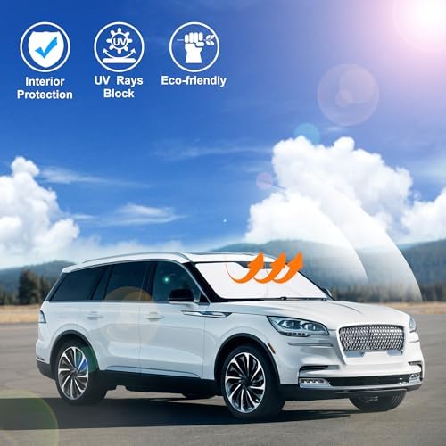 Windshield Sun Shade for 2020-2026 Lincoln Aviator Accessories - Image 5