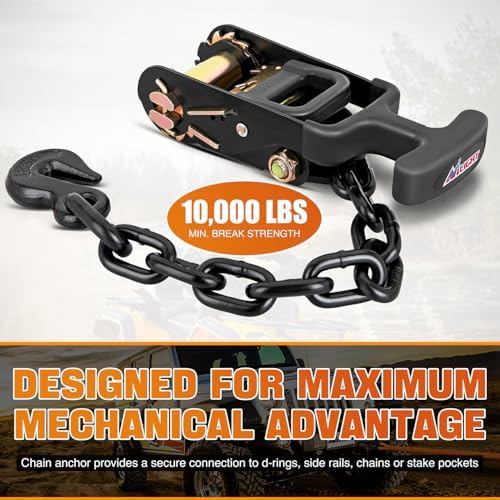 Nilight 2" x 96" Lasso Style Car Tie Down Straps - Image 5