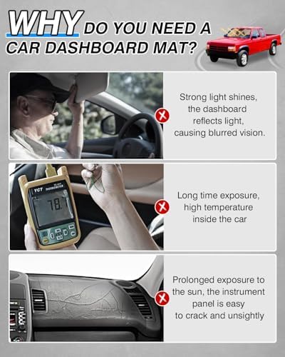 Cartist Dash Cover for Dodge Dakota 1987-1996 Dashboard Cover Mat - Image 2