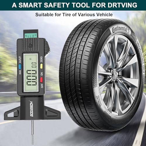 GODESON Tire Tread Depth Gauge, Digital Tire Tread Depth Gauge - Image 5