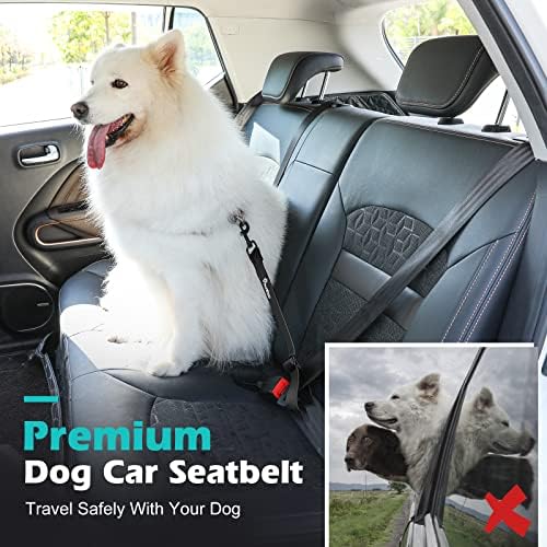 Pawaboo Dog Car Seatbelt, Universal Pet Safety Belt, Chew-Proof Dog Car - Image 2