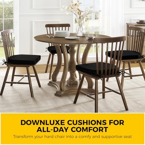 downluxe Indoor Chair Cushions for Dining Chairs, Soft and Comfortable Textured - Image 7