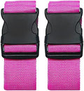 2 Pack Suitcase Belts, Adjustable Luggage Straps, Bright Colors Travel Packing by Jmuoyld