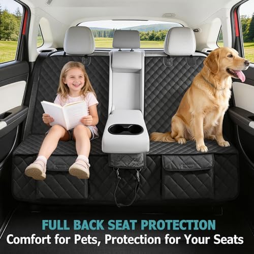 Bark Lover Dog Car Seat Cover for Back Seat, Armrest Compatible, Waterproof - Image 5