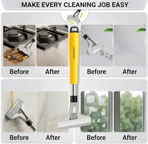 Razor Blade Scraper 4-Inch Floor Scraper Built-in Screwdriver - Image 6
