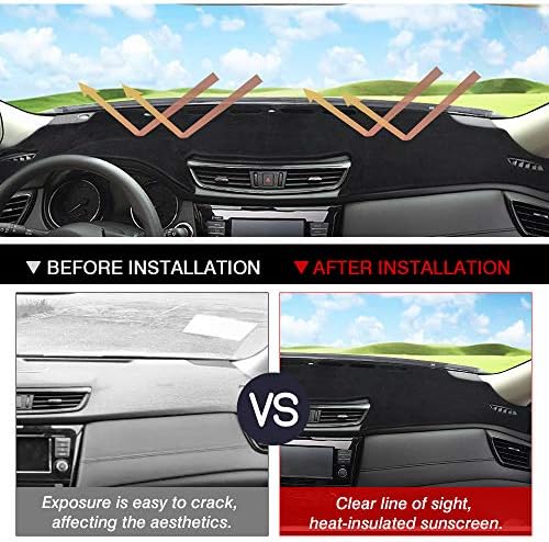 CARTIST Dashboard Cover Mat for 2014-2018 2019 2020 Nissan Rogue Accessories - Image 4