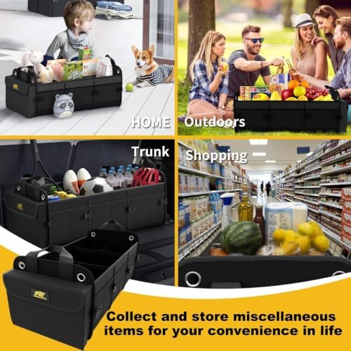 MIKKUPPA Trunk Organizer for SUV - 100L Collapsible Car Organizer - Image 7