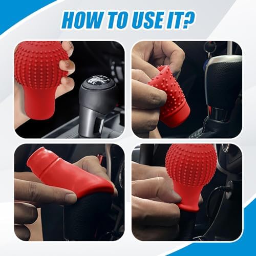 Car Gear Shift Knob Cover, Gear Shift Knob Cover Car Protect Accessories - Image 4