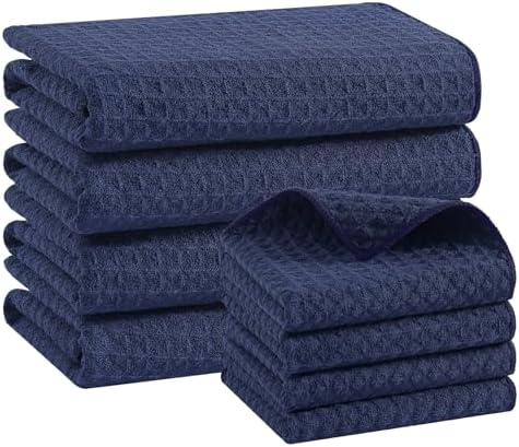 Homaxy Microfiber Kitchen Towels and Dishcloths Sets, 8 Pack by Homaxy