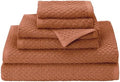 COTTON CRAFT Euro Spa Waffle Weave 6 Piece Towel Set by COTTONCRAFT