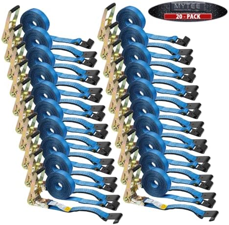 Mytee Products (20 Pack 2" x 30' Ratchet Tie-Down Straps - Image 4