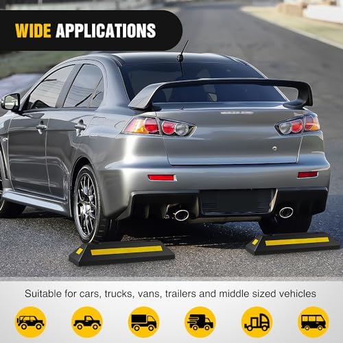 Nilight Rubber Parking Curb Wheel Stop - Image 2