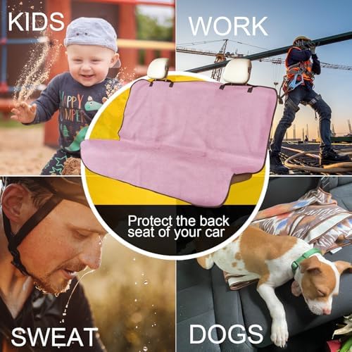Back Seat Cover for Car Trucks Van SUV Jeep, Waterproof Rear Bench Towel Seat - Image 6