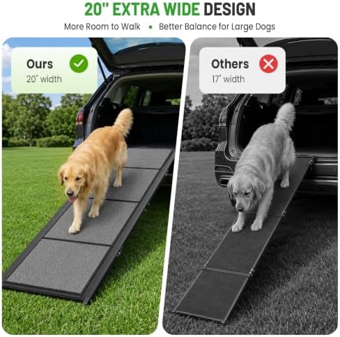 Dog Ramp for Car 79" L x 20" W, Folding Ramp for Large Dogs, 200 LBS - Image 3