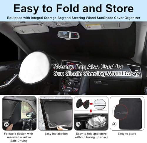 10PCS Windshield Sun Shade Custom Fit - Image 5