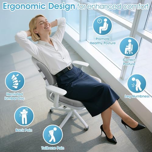 CushZone Seat Cushion and Lumbar Support Pillow - Image 4