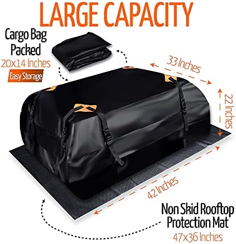 ZONETECH Car Roof Cargo Bag Water Resistant - Image 2
