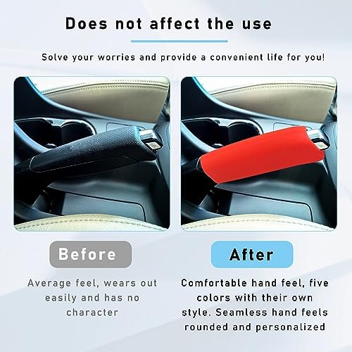 Ziciner Car Handbrake Cover, Elastic Anti-Slip Silicone Auto Handbrake Shifter - Image 5