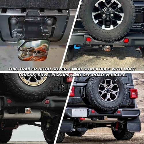 Rich Cats Tow Hitch Covers Heavy Duty Rubber Trailer Hitch Cover 2" Receiver - Image 5