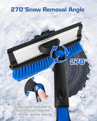39.5" Snow Brush with Ice Scraper & Squeegee - Image 3