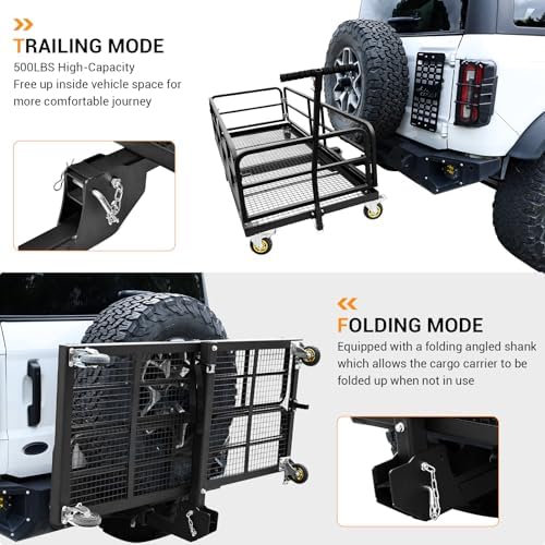 Garvee Foldable Hitch Mount Cargo Carrier - Image 3