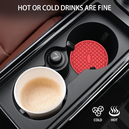 ME.FAN Car Cup Holder Coasters Silicone Auto Mug Mats, Universal Non-Slip - Image 5