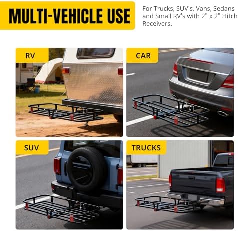 MaxxHaul 70107 53" x 19-1/2" Hitch Cargo Carrier - Image 5