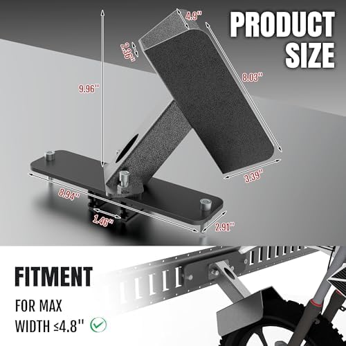 E-Track Motorcycle Wheel Chock Fits Floor or Wall E-Track 1pcs - Image 5