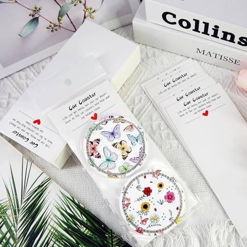 100PCS Car Coasters Packaging for Selling, Sublimation Blanks Car Coaster - Image 2