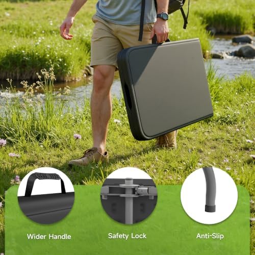 Heavy Duty Folding Table, Sturdy Portable Foldable Table - Image 4