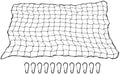 Heavy Duty Roof Rack Freight Net, Nylon Clips by Unknown