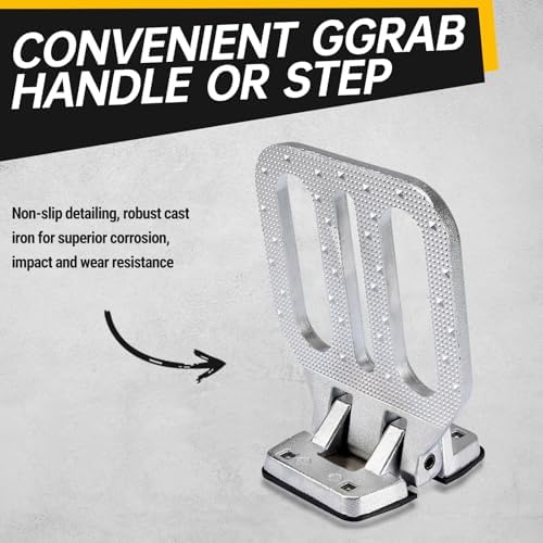 Large Folding Step for Truck Heavy-Duty Fold Down Utility Body Step Grab - Image 5