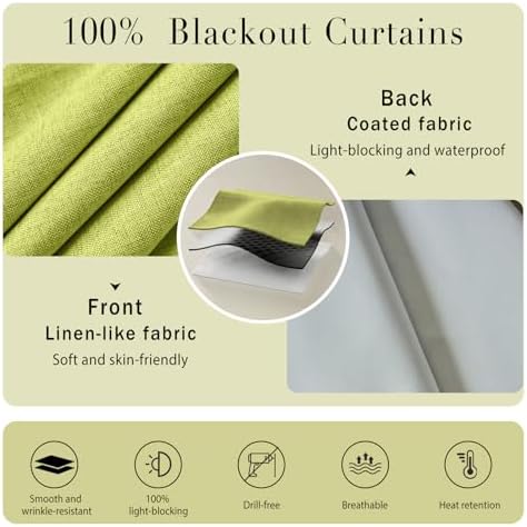 100% Blackout Magic Tape Stick On Curtains Window Shades Pull Down Blackout - Image 4