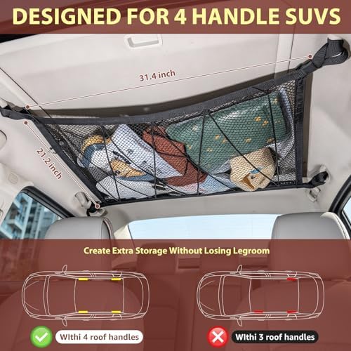 Car Ceiling Cargo Net, Van Life Accessories - Image 3