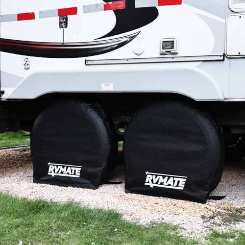 RVMATE RV Tire Covers, Fits 30"-32" Diameter Tires, 4 Pack Wheel Cover - Image 6