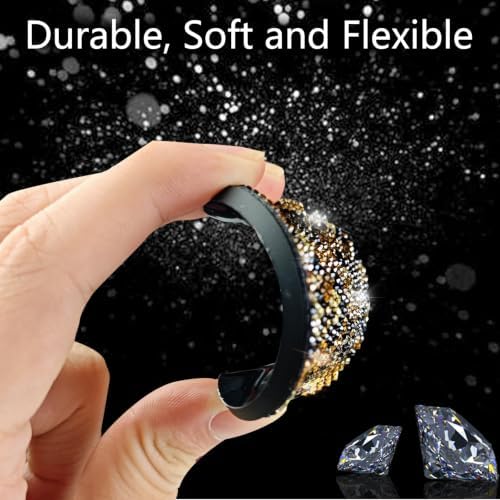 NBTEPEM 2pcs Bling Leopard Car Coasters, Non-Slip Cheetah Car Cup Holder Insert - Image 5