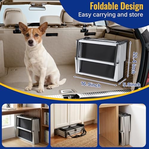 Foldable Dog Stairs for Car, Non-Slip Ramp for SUV, 250 lbs - Image 7