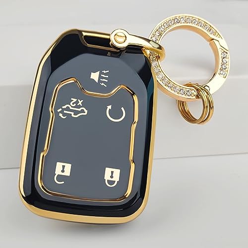 OLLEN 5-Button TPU Key Fob Cover, Fit by OLLEN
