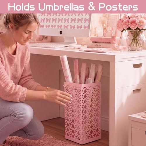 Hicarer Pink Bow Umbrella Holder - Image 6