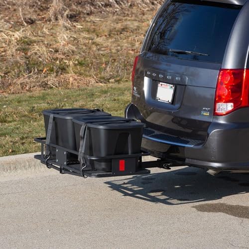 Apex CCB-F6020-DLX 60” Long Steel Basket Folding Hitch Cargo Carrier - Image 7