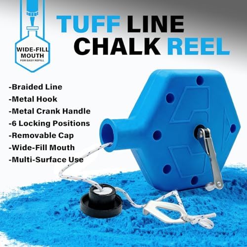 2PCS Heavy Duty Chalk Line, Professional Construction Marking Tool, 100-Foot - Image 4