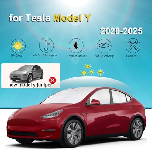 KMF 8pcs Thicken Sun Shades for Tesla Model Y 2020-2024 Accessories, Tesla Y - Image 5