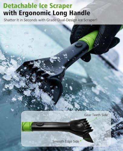 YeewayVeh 57in Snow Brush & Ice Scraper 360° Rotating, Long Handle - Image 5