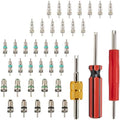 39 PCS Air Conditioning Valve Core Accessories Kit, Schrader Valve Tool by ecocstm