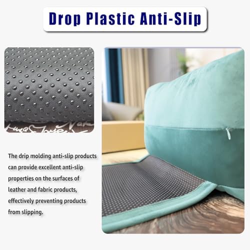 Velvet Recliner Headrest Pillow, Non-Slip Neck Support, Light Blue - Image 3