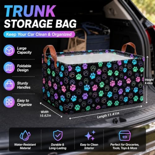 Butterfly Car Trunk Organizer 20L Fold Auto Storage Basket - Image 4