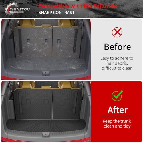 Trunk Mat with Backrest Mat for 2027 Kia Telluride Gas & Hybrid - Image 2