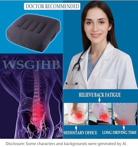 WSGJHB Large Seat Cushion, Extra Thick Booster 20x20x6 inchs - Image 5