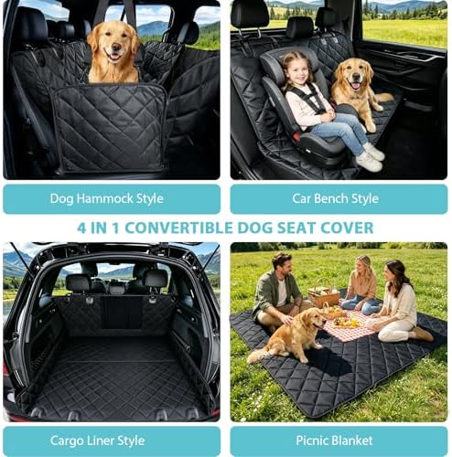 XL Dog Car Seat Cover for Back Seat - Image 4